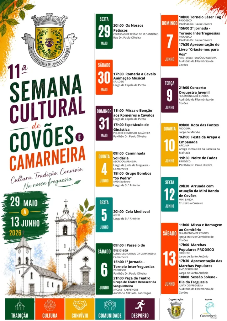 Festas de Covões e Camarneira (Semana Cultural) 2026