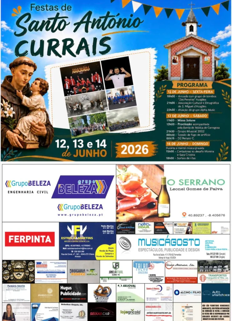 Festas de Currais (Santo António) 2026