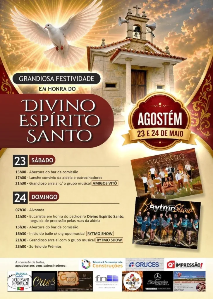 Festas de Agostém (Divino Espírito Santo) 2026