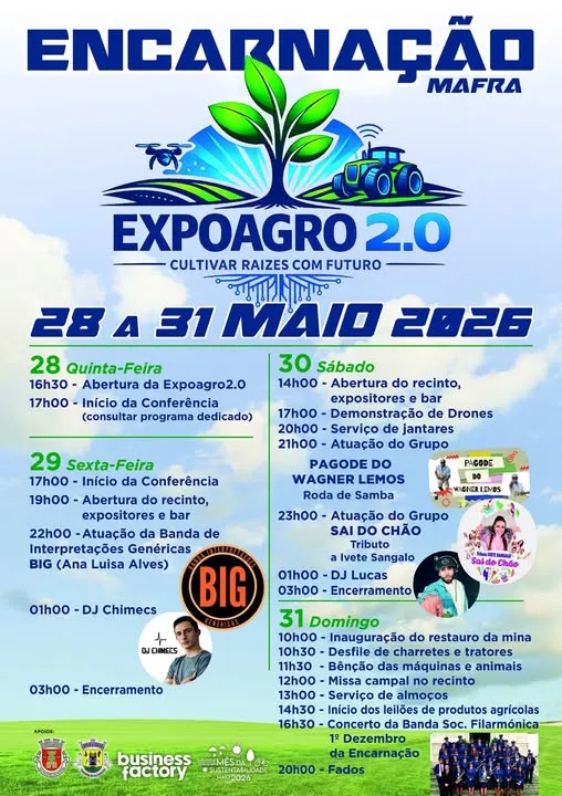 Festas de Encarnação, Mafra (ExpoAgro) 2026