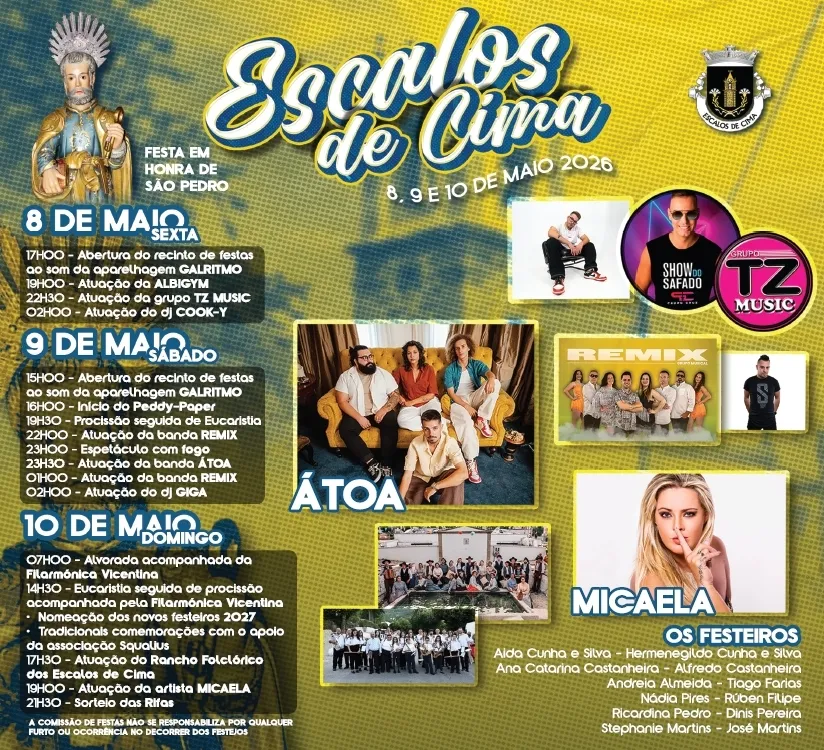Festas de Escalos de Cima (São Pedro) 2026