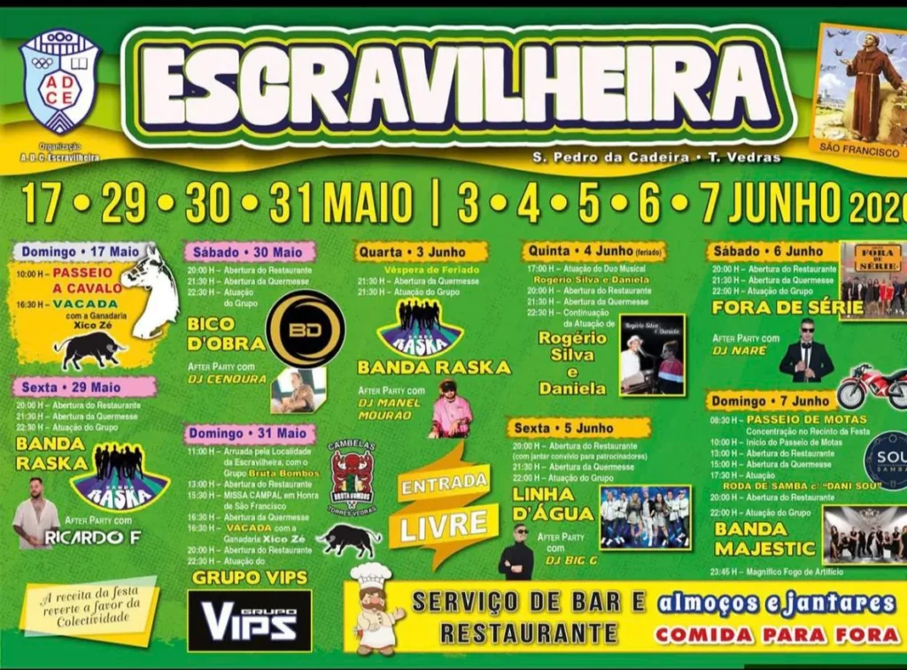 Festas de Escravilheira 2026
