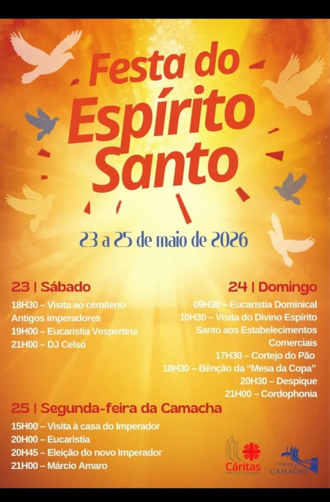 Festas de Camacha, Santa Cruz (Espírito Santo) 2026