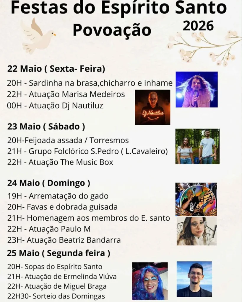Festas de Povoação (Espírito Santo) 2026