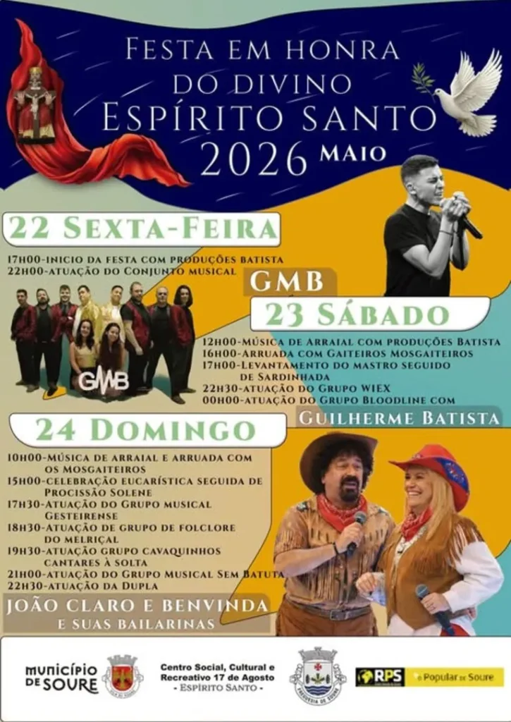 Festas de Soure (Divino Espírito Santo) 2026
