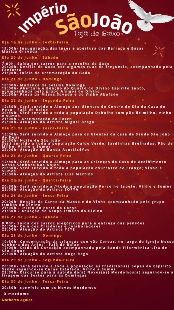 Festas de Fajã de Baixo (São João) 2026