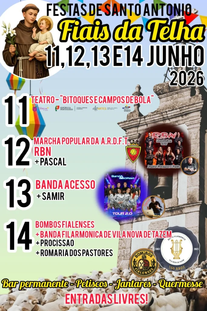 Festas de Fiais da Telha (Santo António) 2026