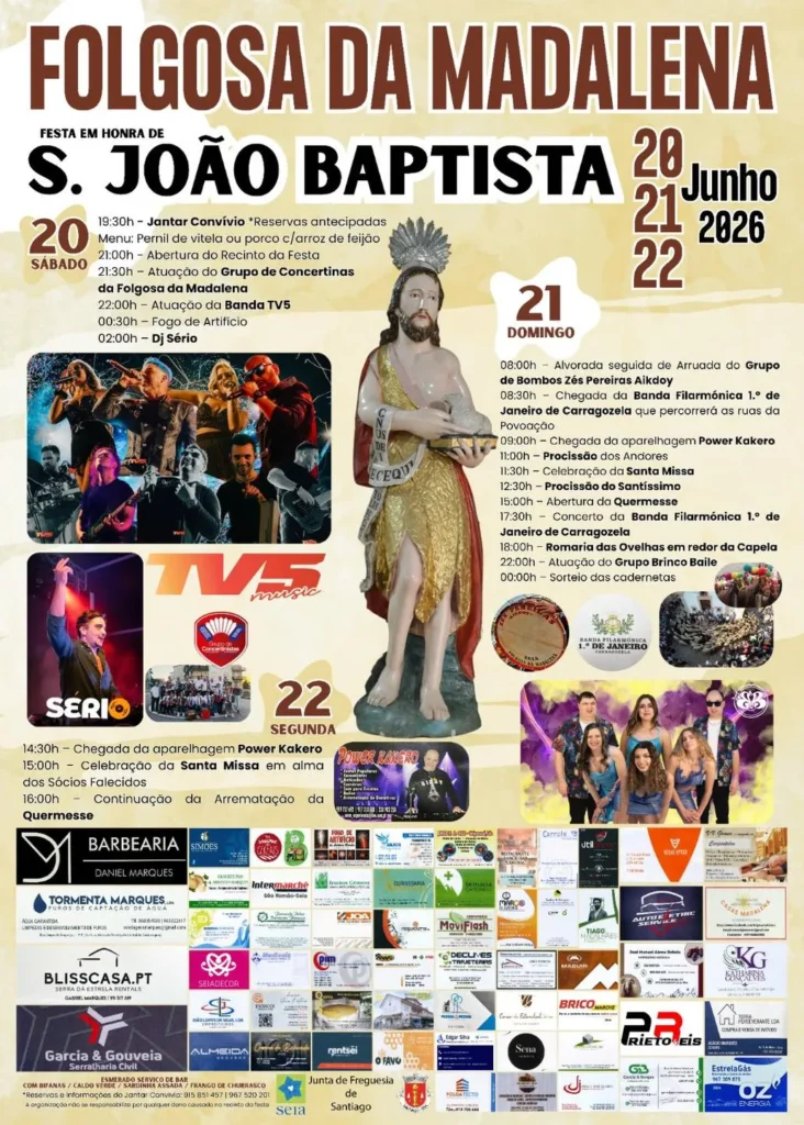 Festas de Folgosa da Madalena (São João) 2026