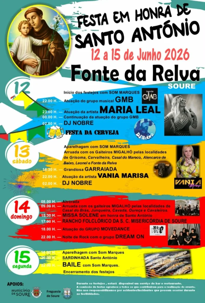 Festas de Fonte da Relva (Santo António) 2026