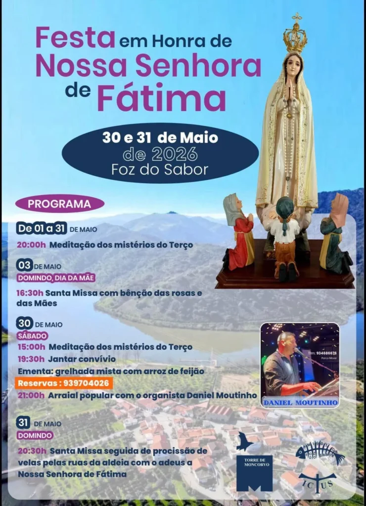 Festas de Foz do Sabor (Senhora de Fátima) 2026