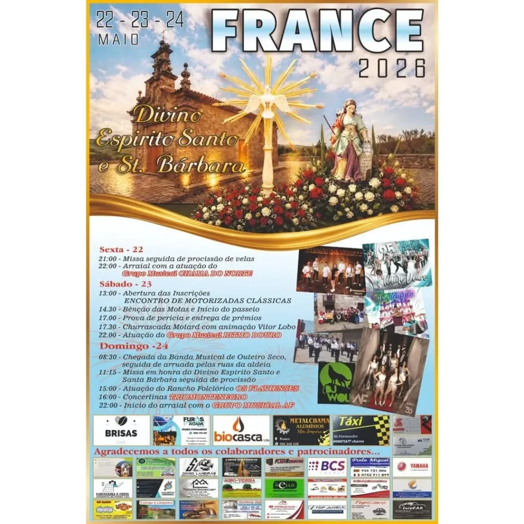 Festas de France (Divino Espírito Santo) 2026