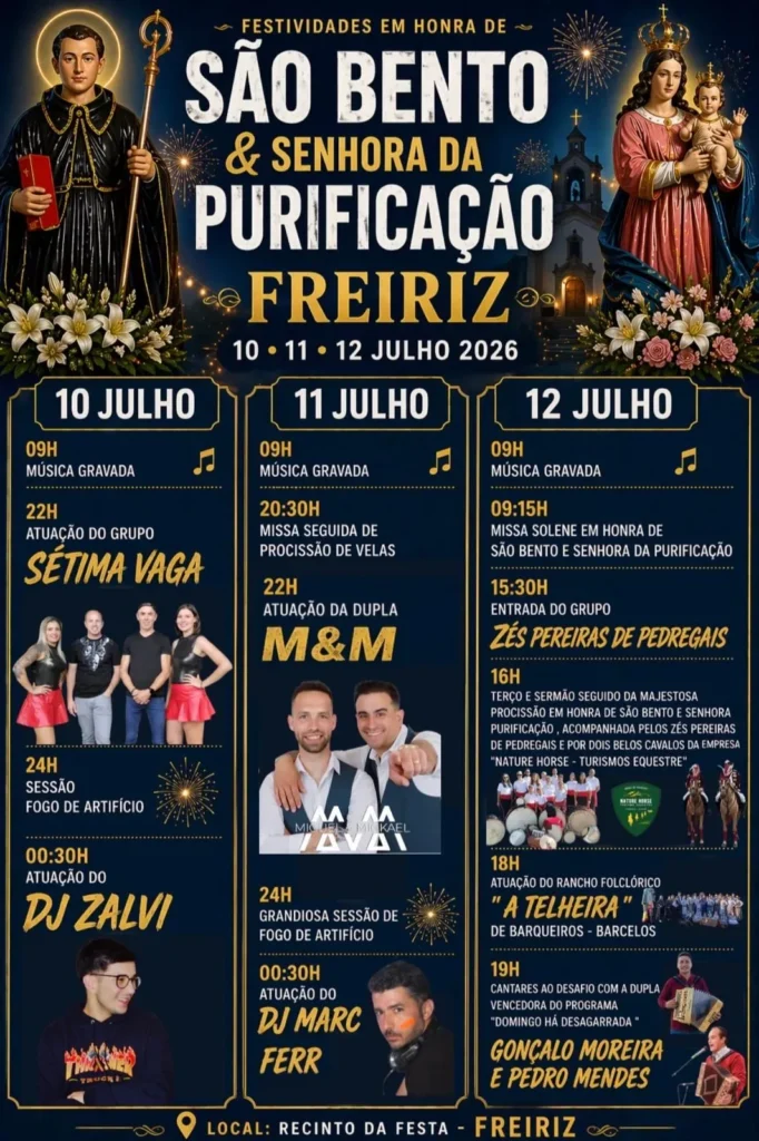 Festas de Freiriz (São Bento) 2026