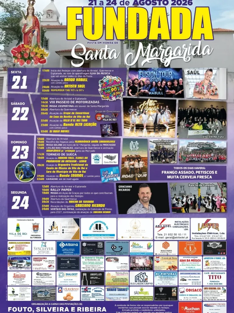 Festas de Fundada (Santa Margarida) 2026