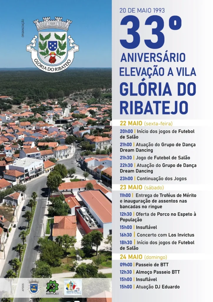 Festas de Glória do Ribatejo (Freguesia) 2026
