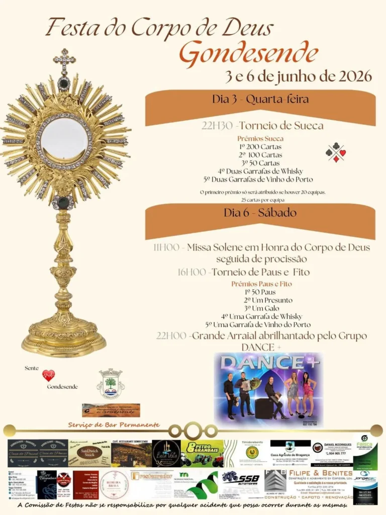 Festas de Gondesende (Corpo de Deus) 2026