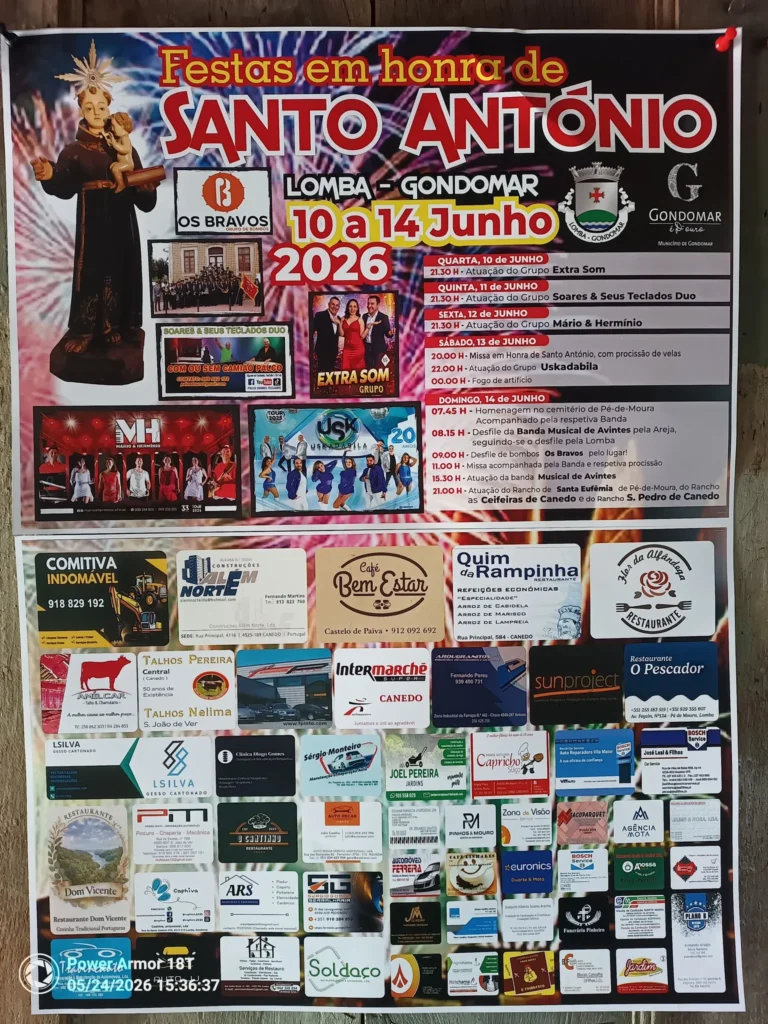 Festas de Lomba, Gondomar (Santo António) 2026