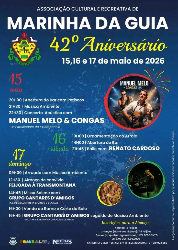 Festas de Marinha da Guia 2026