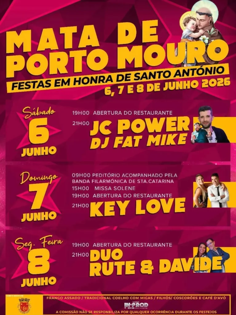 Festas de Mata de Porto Mouro (Santo António) 2026