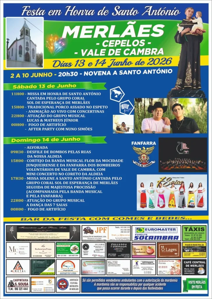 Festas de Merlães (Santo António) 2026