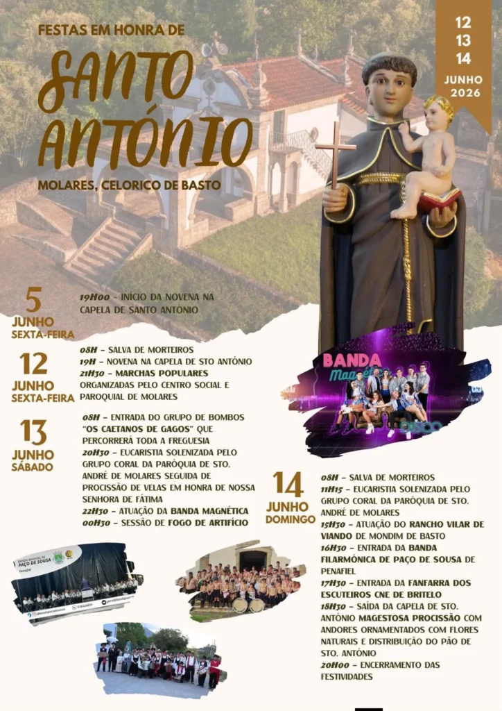 Festas de Molares, Celorico de Basto (Santo António) 2026