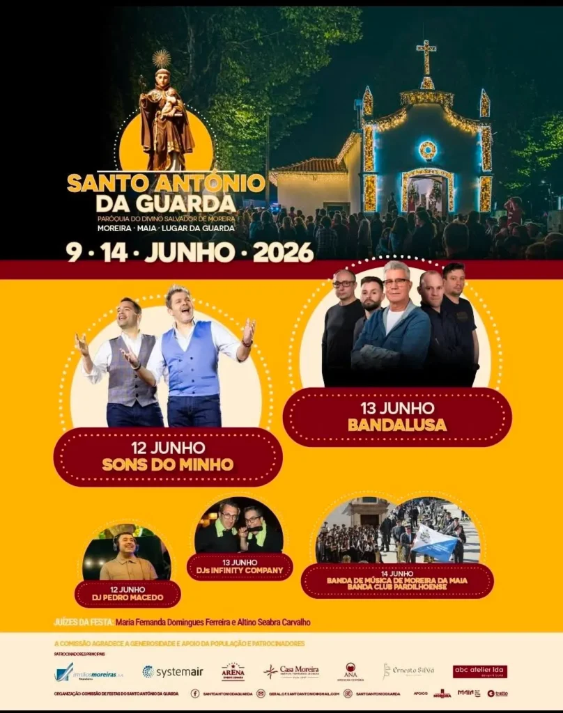 Festas de Moreira, Maia (Santo António da Guarda) 2026