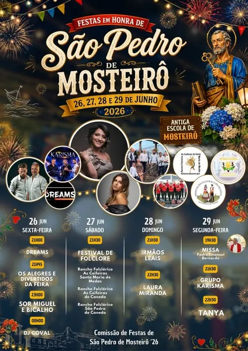 Festas de Mosteirô (São Pedro) 2026