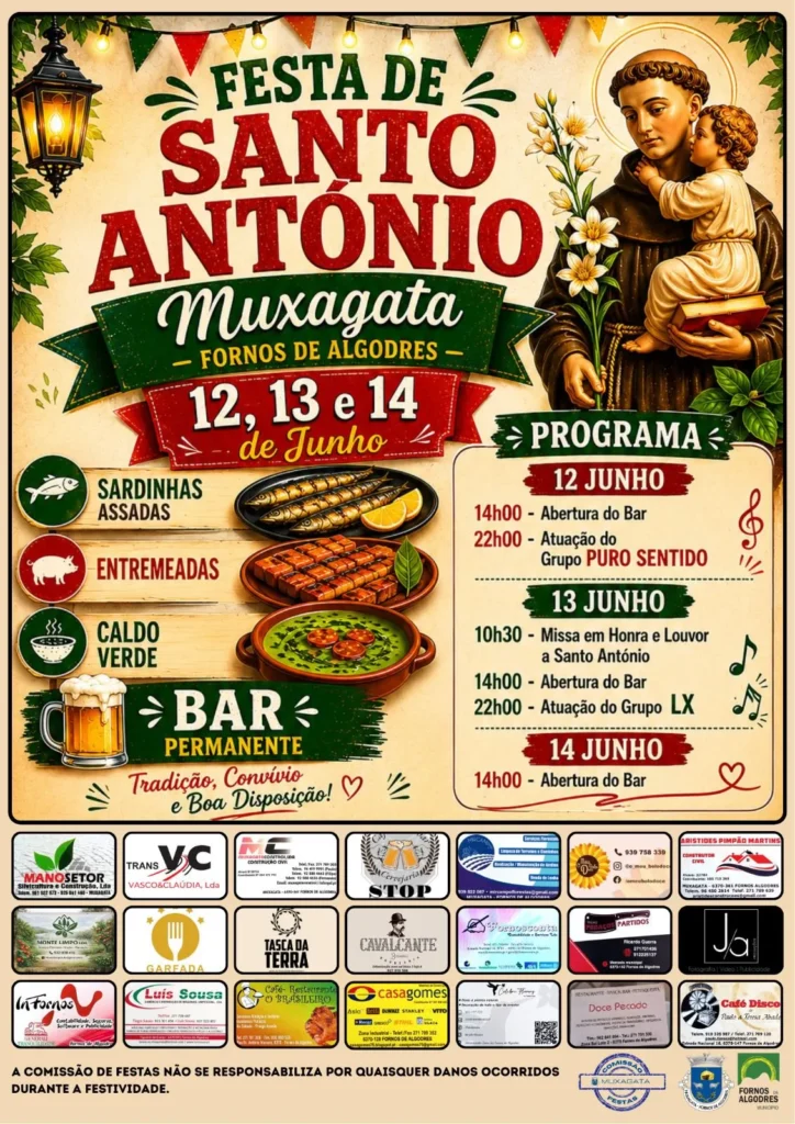 Festas de Muxagata (Santo António) 2026