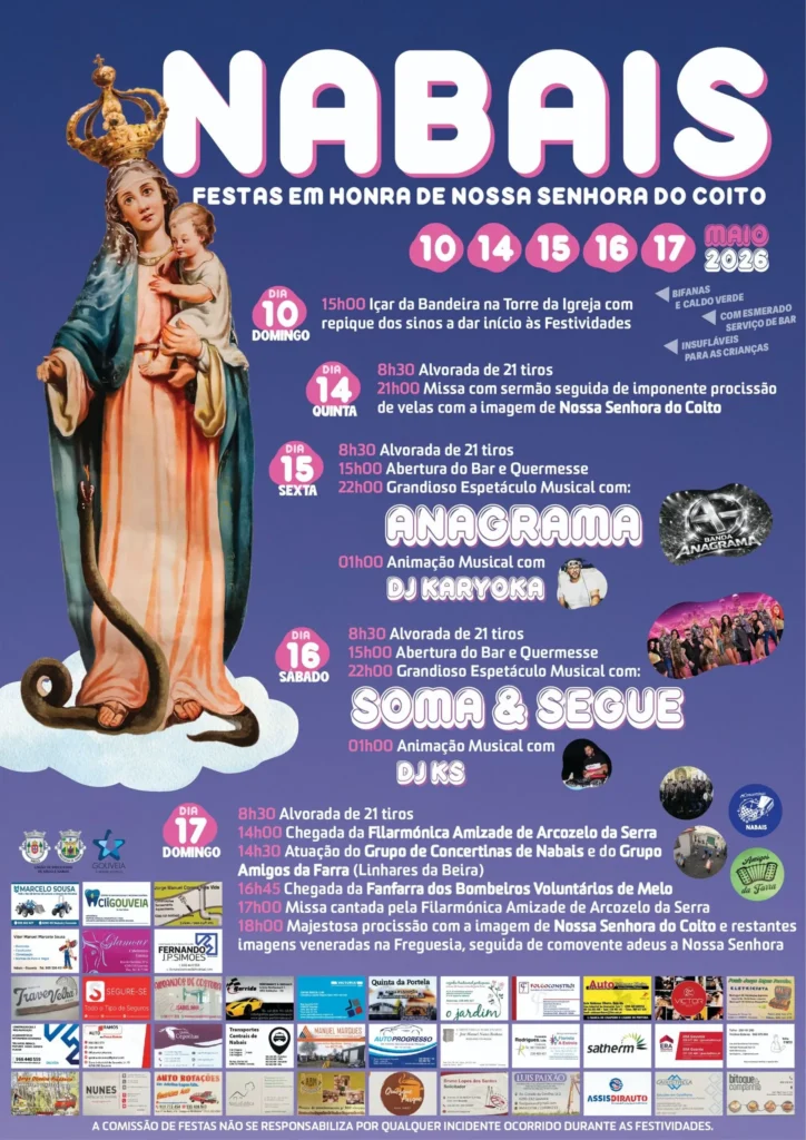 Festas de Nabais (Senhora do Coito) 2026