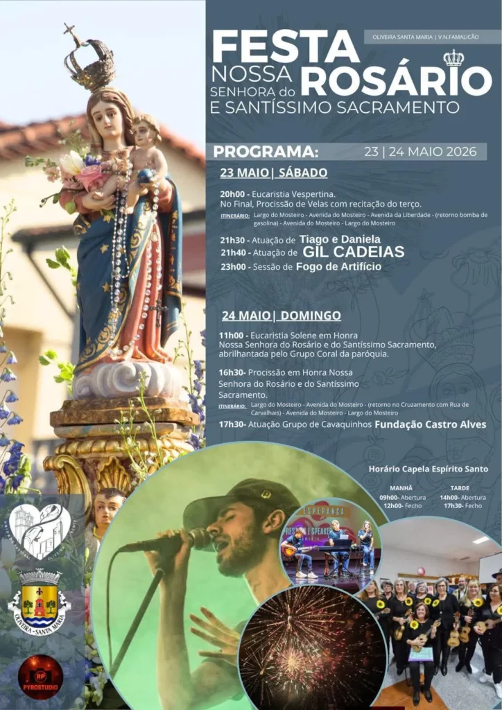 Festas de Oliveira Santa Maria (Senhora do Rosário) 2026