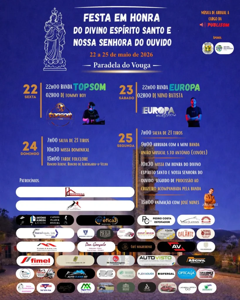 Festas de Paradela do Vouga (Divino Espírito Santo) 2026