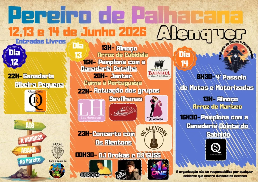 Festas de Pereiro de Palhacana, Alenquer 2026