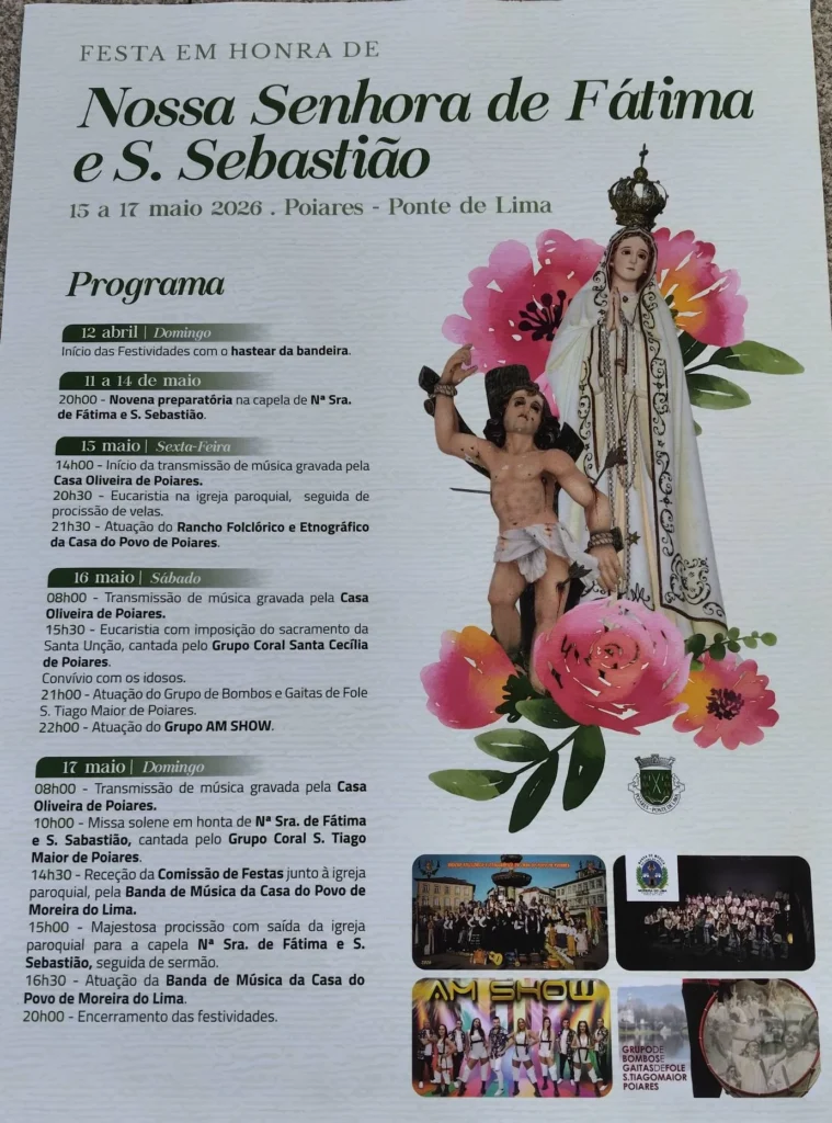 Festas de Poiares (Senhora de Fátima) 2026