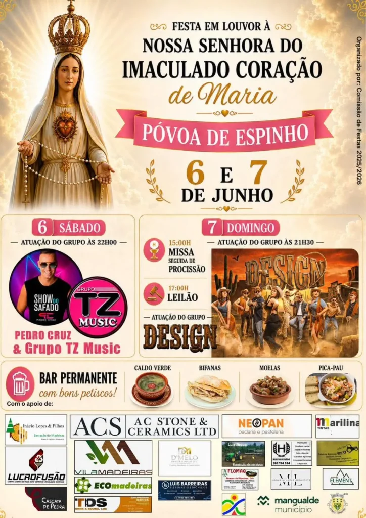 Festas de Póvoa de Espinho (Senhora do Imaculado Coração) 2026