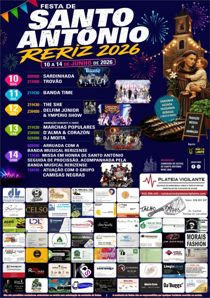 Festas de Reriz (Santo António) 2026