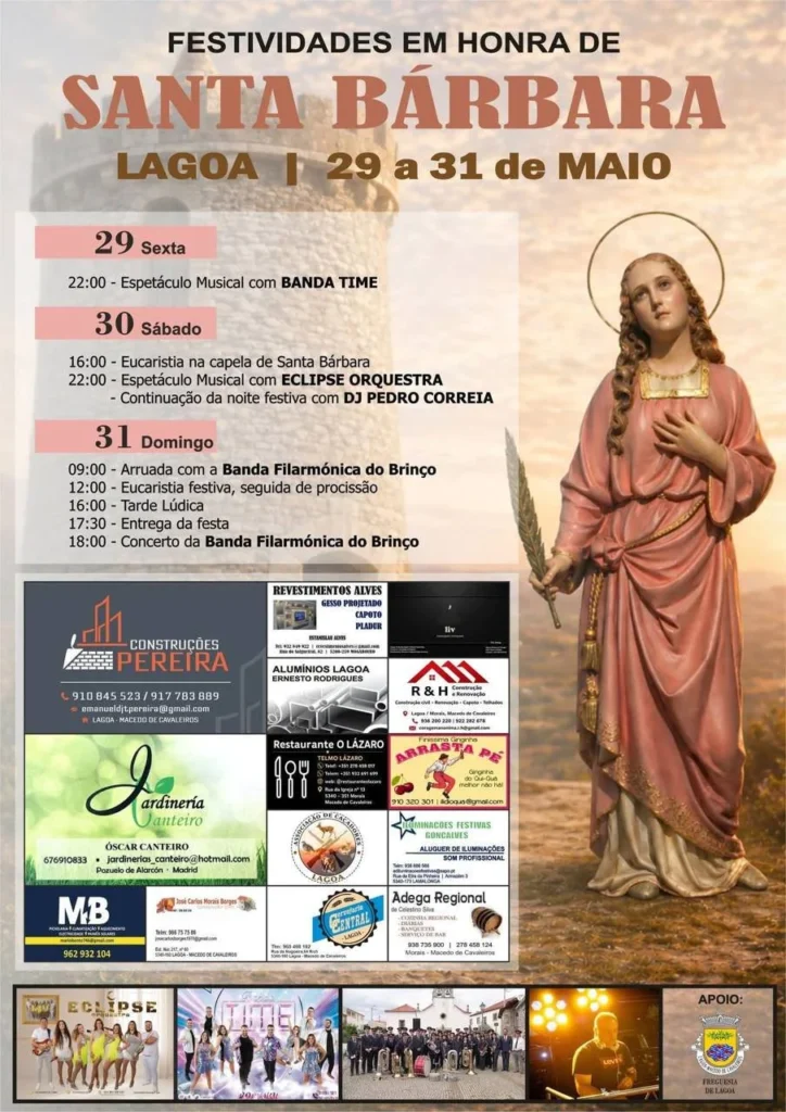 Festas de Lagoa, Macedo de Cavaleiros (Santa Bárbara) 2026