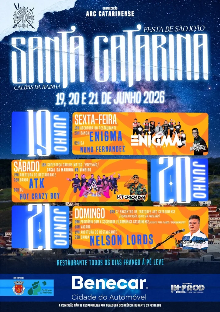 Festas de Santa Catarina, Caldas da Rainha (São João) 2026