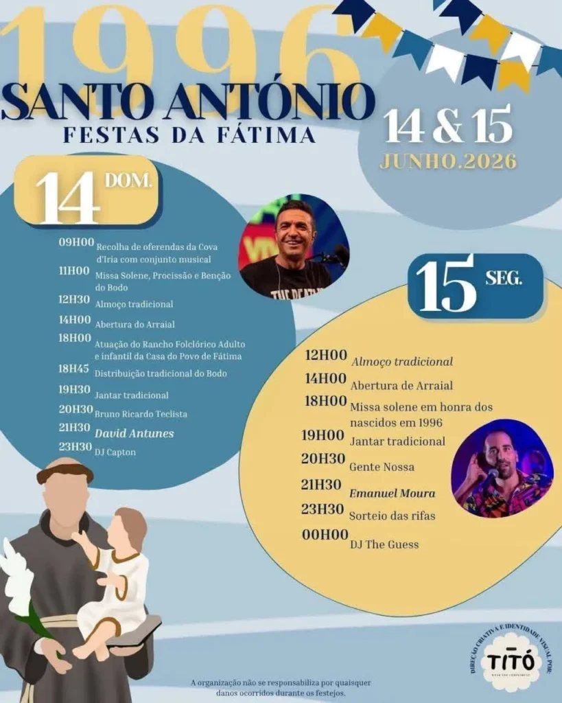 Festas de Fátima (Santo António) 2026