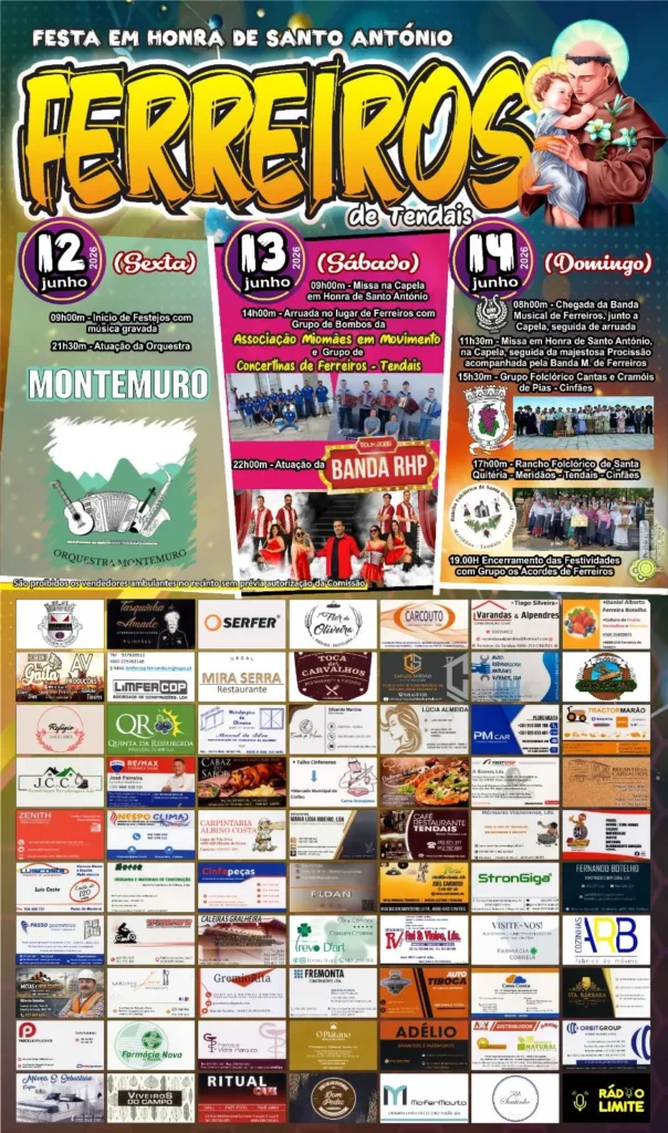 Festa de Ferreiros de Tendais (Santo António) 2026