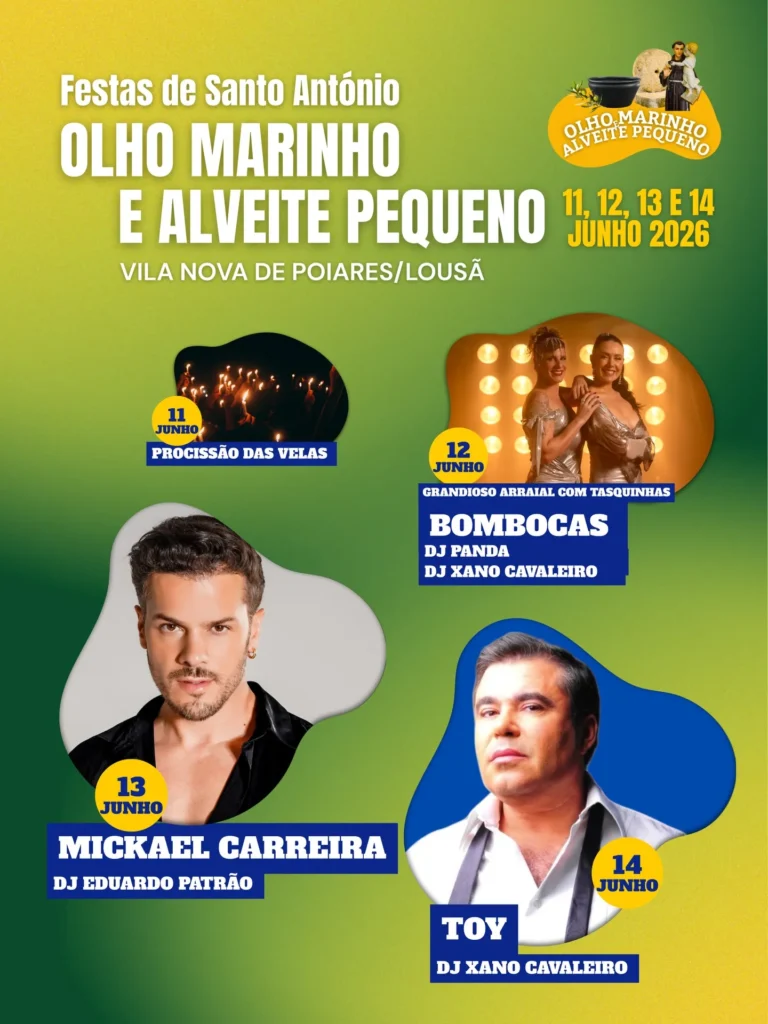 Festas de Olho Marinho e Alveite Pequeno (Santo António) 2026
