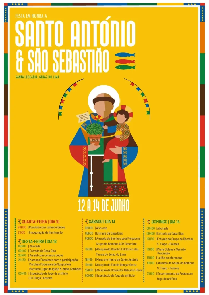 Festas de Santa Leocádia, Geraz do Lima (Santo António) 2026