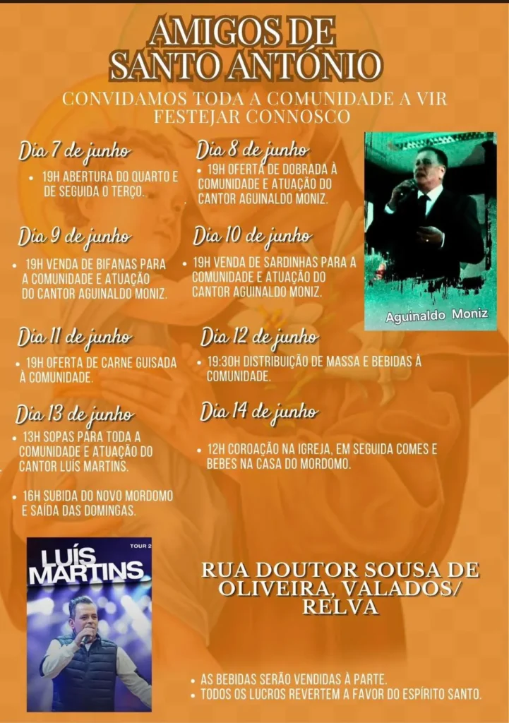 Festas de Valados, Ponta Delgada (Santo António) 2026