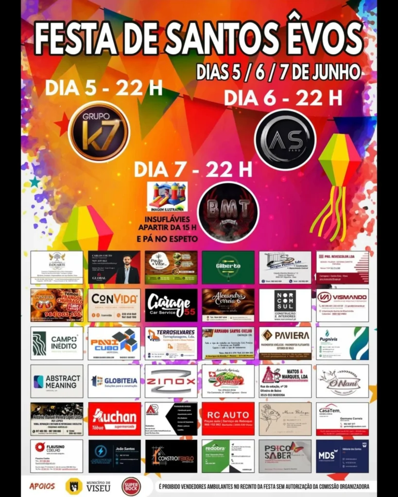 Festas de Santos Êvos 2026