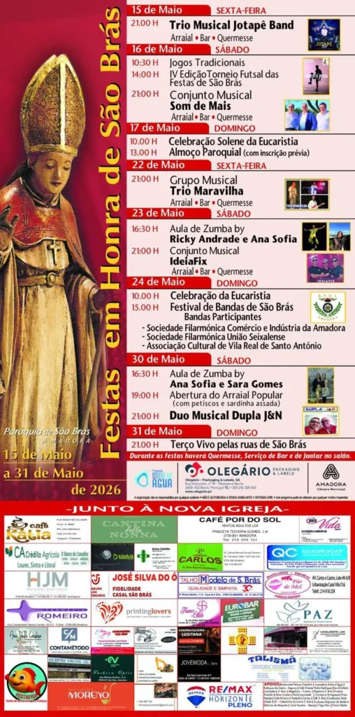 Festas de São Brás 2026 em Amadora