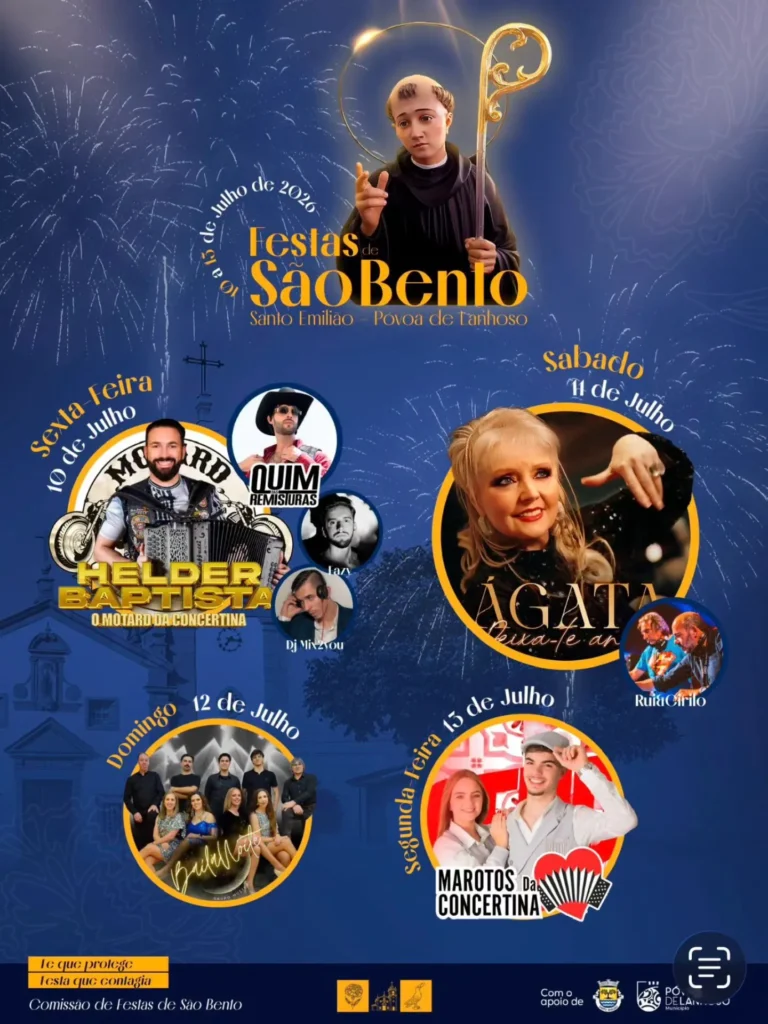 Festas de Santo Emilião, Póvoa de Lanhoso (São Bento) 2026