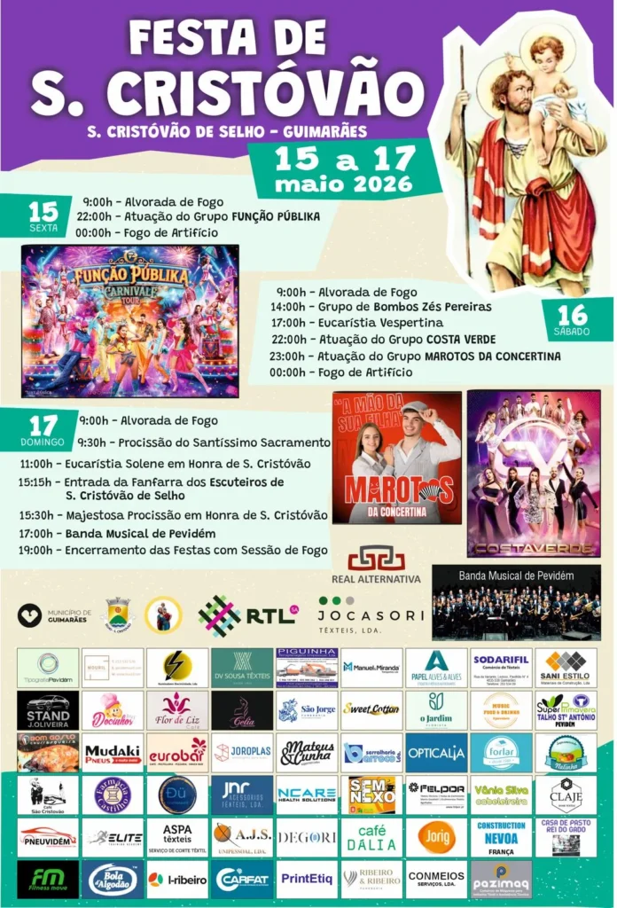 Festas de São Cristóvão de Selho, Guimarães 2026