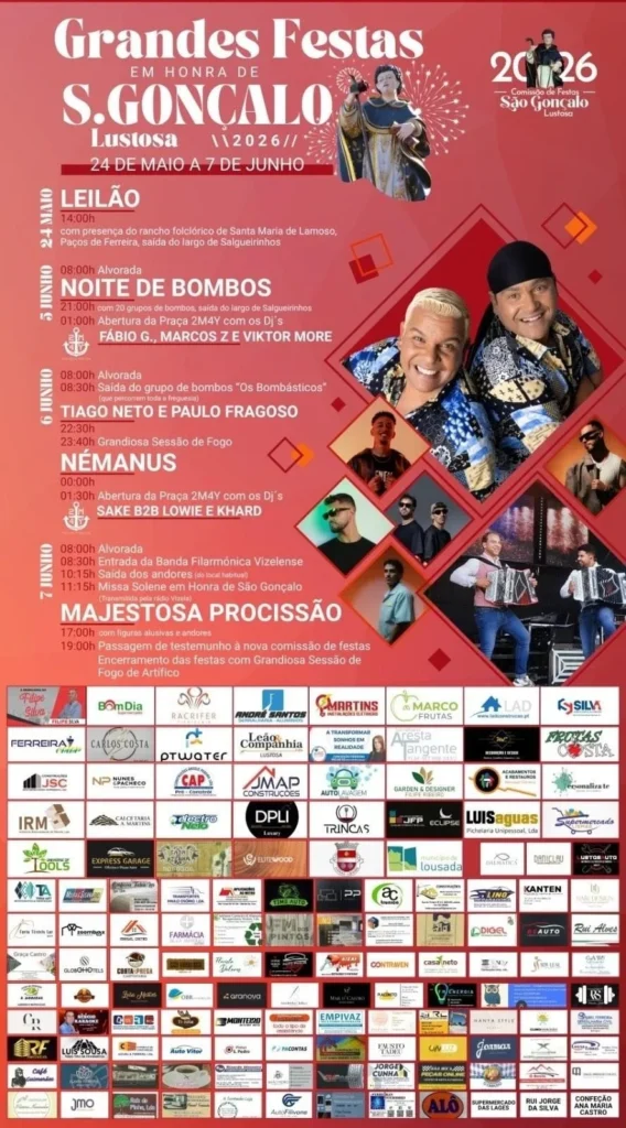Festas de Lustosa (São Gonçalo) 2026