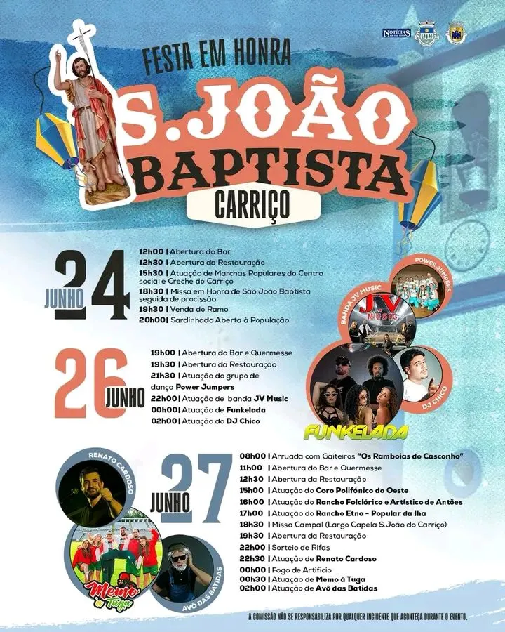 Festas de Carriço (São João) 2026