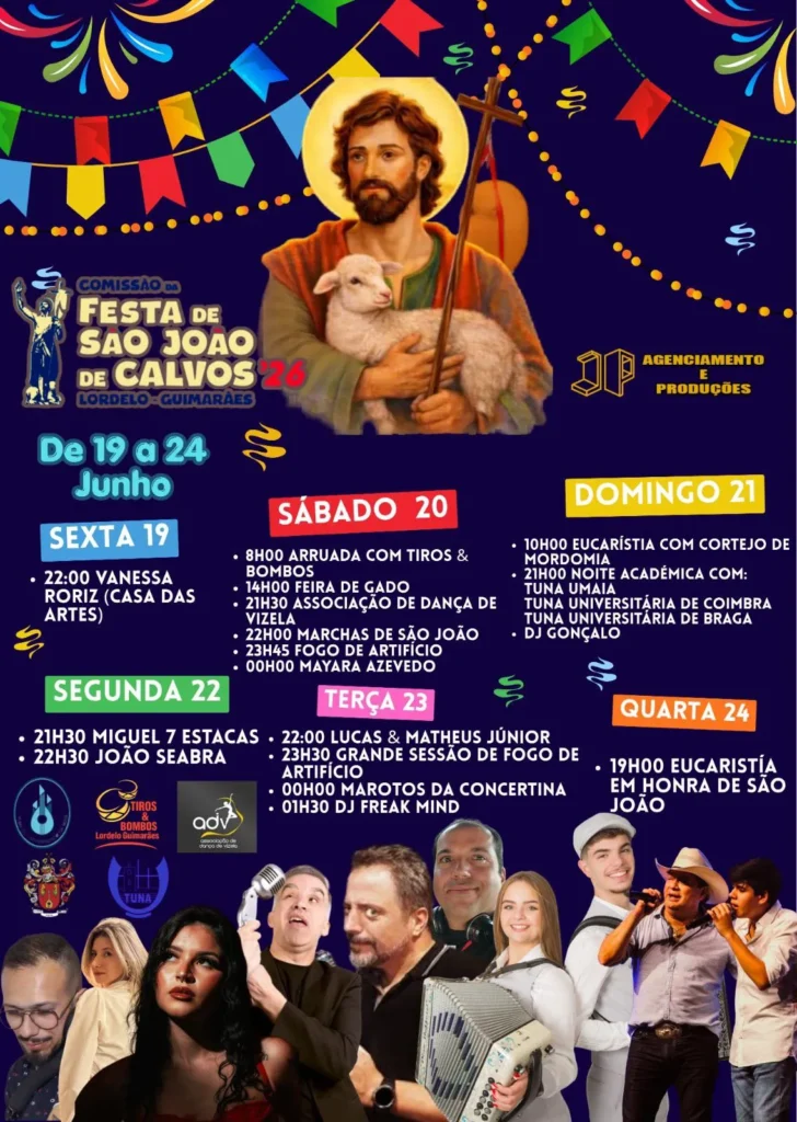 Festas de Lordelo, Guimarães (São João de Calvos) 2026
