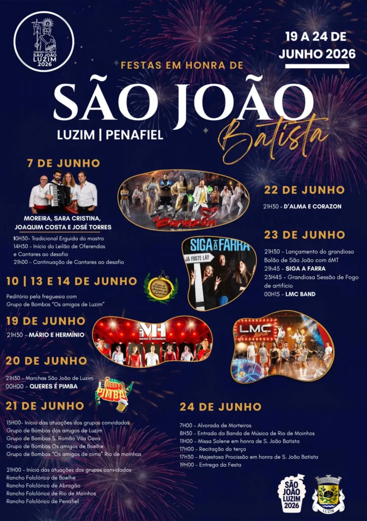 Festas de Luzim, Penafiel (São João) 2026
