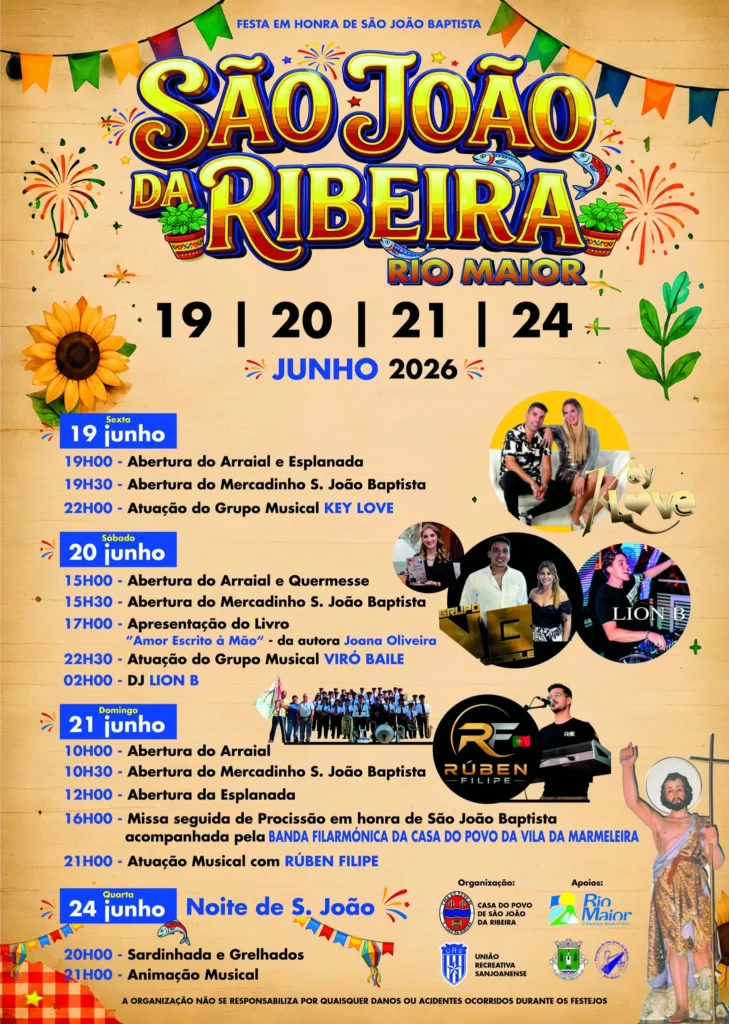 Festas de São João da Ribeira 2026